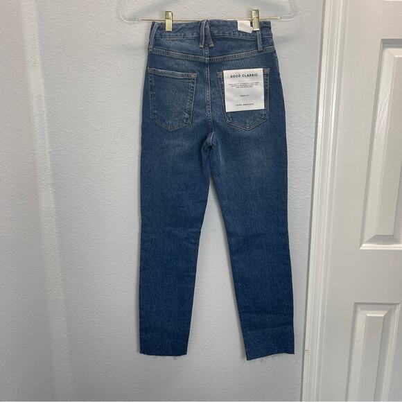 GA Good Classic Raw Hem High Rise Jeans size 0 waist 25 - Picture 12 of 13